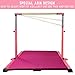 GBVUGY Gymnastics Kip Bar with Mat for Home Indoor Training,Horizontal Bar for Kids Girls Junior,Adjustable Arms from 3' - 5' Gym Equipment,1-4 Levels,300lbs Weight Capacity