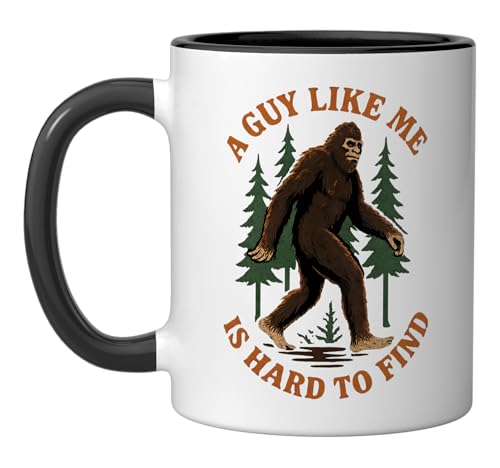 Taza cerámica negra/blanca diseño Bigfoot 11 oz miniatura 1