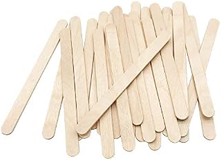 200 Pcs Craft Sticks Ice Cream Sticks Natural Wood Popsicle Craft Sticks 4.5