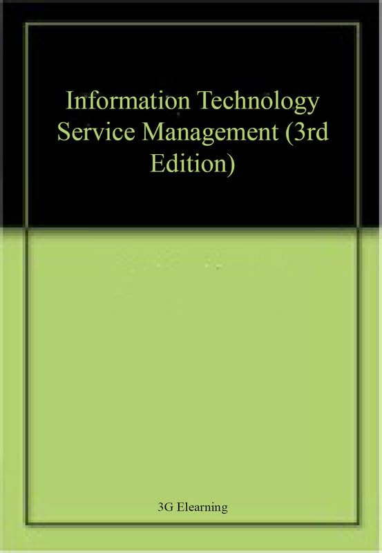 Buy Information Technology Service Management (3rd Edition) โ BookShops.in