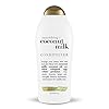 OGX Nourishing + Coconut Milk Moisturizing Conditioner for Strong & Healthy Hair, with Coconut Milk, Coconut Oil & Egg White Protein, Paraben-Free, Sulfate-Free Surfactants, 25.4 fl oz