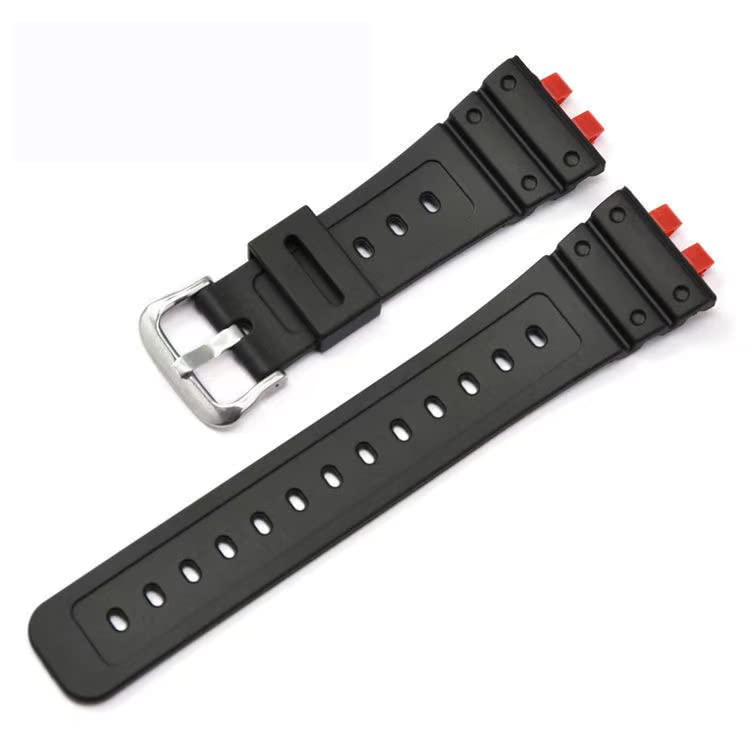 Bracelet de remplacement étanche en caoutchouc noir durable