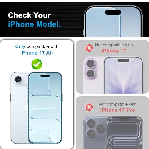 Image of CEDO Magic Box Tempered Glass for iPhone 17 Air | Dust & Bublle Free Installation Screen Protector with auto Alignment Tool | HD Clear Quality Tempered Glass with Easy Installation Kit (Black)