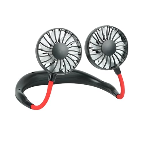 Image of ITSHINY Bladeless Neck Fan, Portable Neck Fan, Cooling Hanging Neck Fan, 4000mAh Mini Cooling Fan, Personal Neck Fans Rechargeable with 3 Speeds LED Light for Women Man Home Office Travel Outdoor