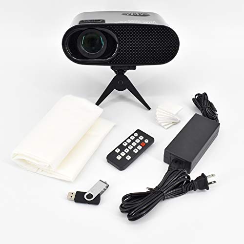 Total HomeFX 1500 Series Projector Digital Decorating Kit with Pre-Loaded Seasonal and Holiday Videos, Remote Control, Tripod, Projection Screen, and HDMI and Bluetooth Capable