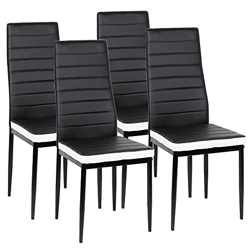 LANTUS Set 4 sedie impilabili Modello per Cucina Bar e