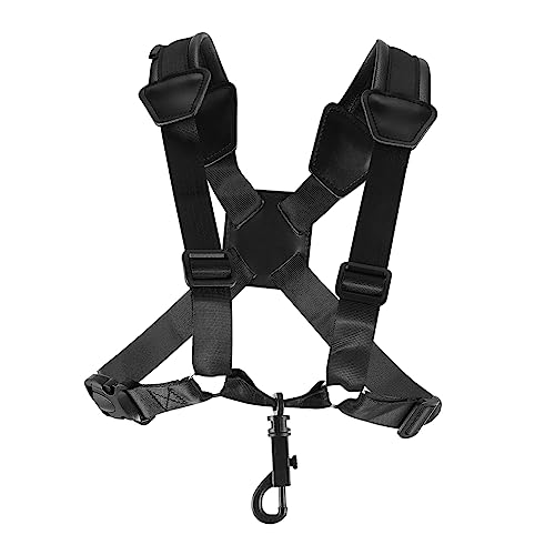VANZACK 1Pc Tenor Sax Strap Comfortable Black Shoulder Belt for Tenor Saxophone Detachable and Durable Design for Performances and Storage