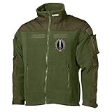 Structure nid d'abeille. Copytec 30484 Combat Veste polaire KSK Kommando forces spéciales avec nom de l\'équipe allemande - Vert - Large
