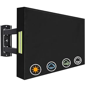 YALYAYA Outdoor TV Abdeckung für 28-32 Zoll außenfernseher, TV Staubschutz 600D Oxford PVC Beschichtung Heavy Duty, wasserfester staubdicht Universal Displayschutzfolie für outdoor fernseher