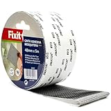 Family YS Reparaturklebeband für Moskitonetze, robustes Fiberglasnetz, repariert Löcher und Risse sofort, ideal für Fenster, Türen und Zelte, Schwarz