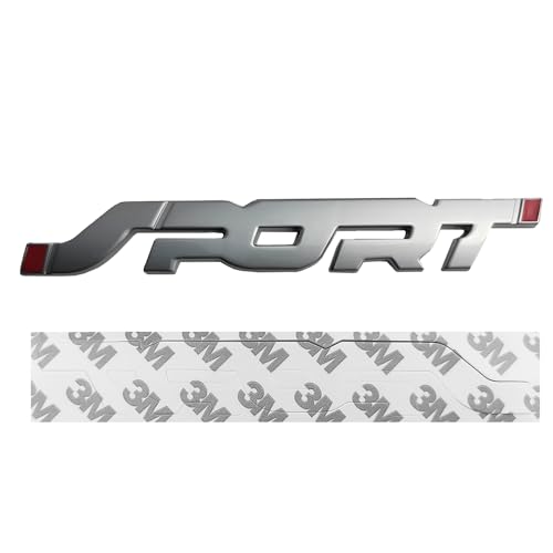 Sticker Sport de metal gris para transformar el aspecto exterior de tu coche 6