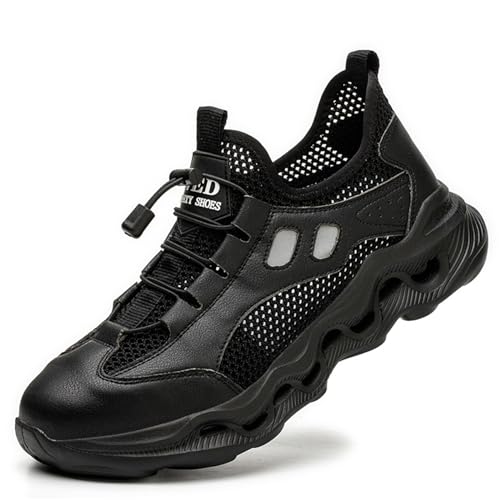 Zapatos De Seguridad COMFOX Con Puntera De Acero - Ligeros, Transpirables, Antideslizantes, Para Hombre Y Mujer