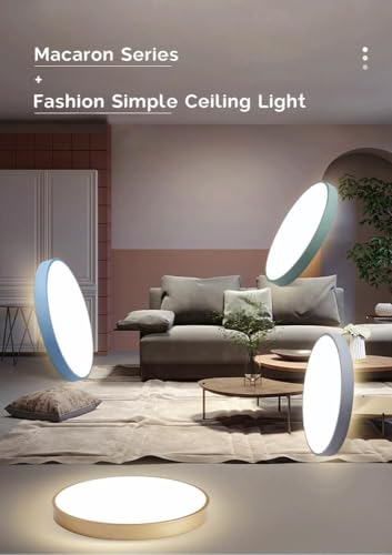 Plafonnier LED moderne à spectre complet et intensité variable en continu - 5
