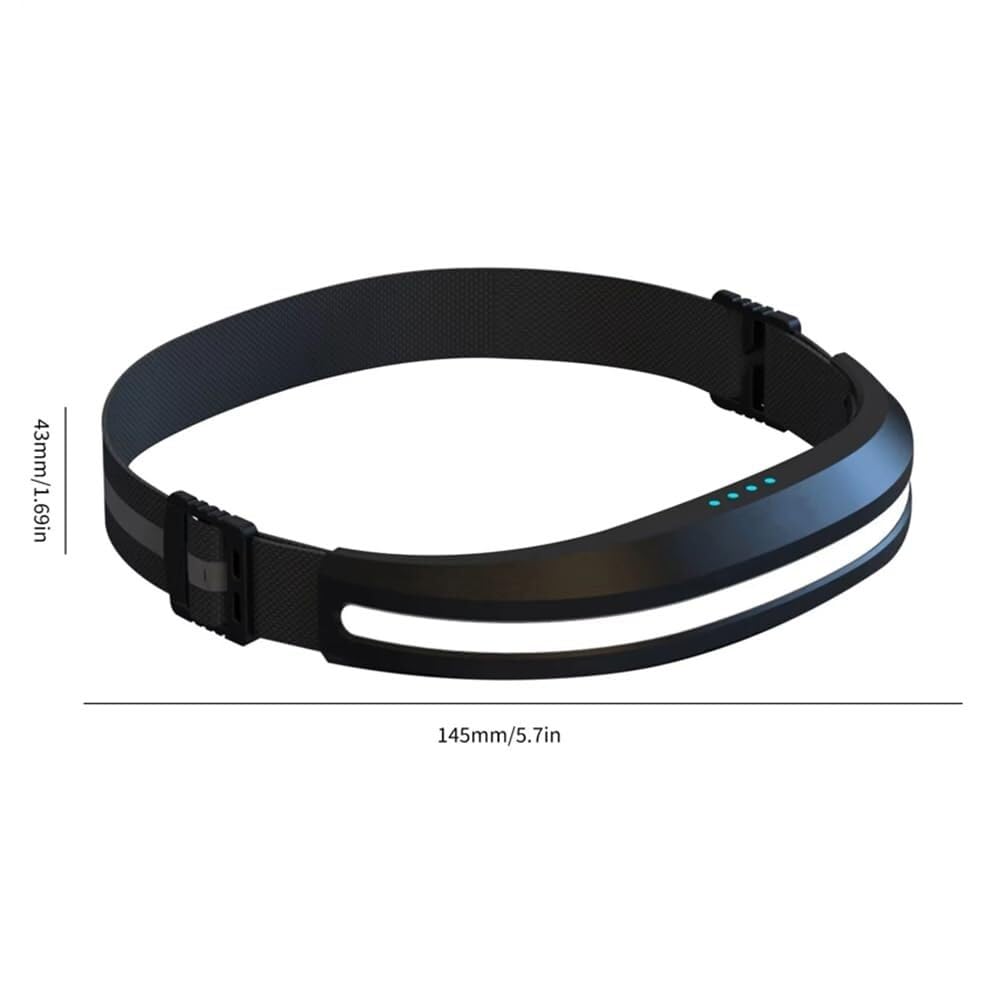 Czujnik reflektora LED COB Wodoodporna latarka czołowa z akumulatorem USB Latarka robocza(White)