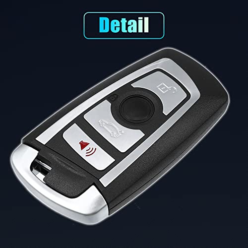 Coque de clé BMW 435i 2014-2016 boîtier de télécommande 4 boutons vide - 6