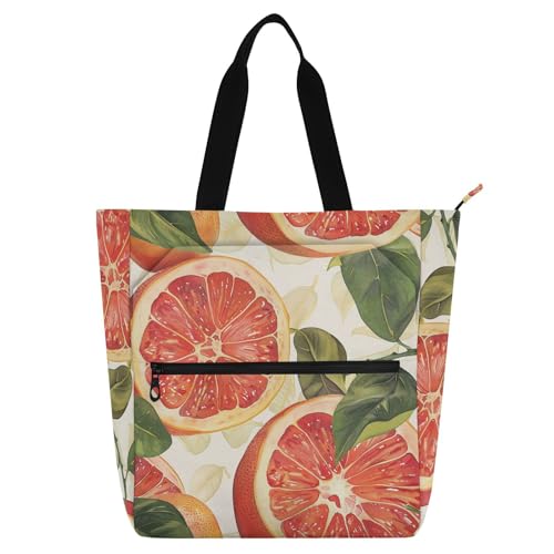Bolsas de mano para niños en tela Oxford naranja pomelo, ideales para libros y clases de piano
