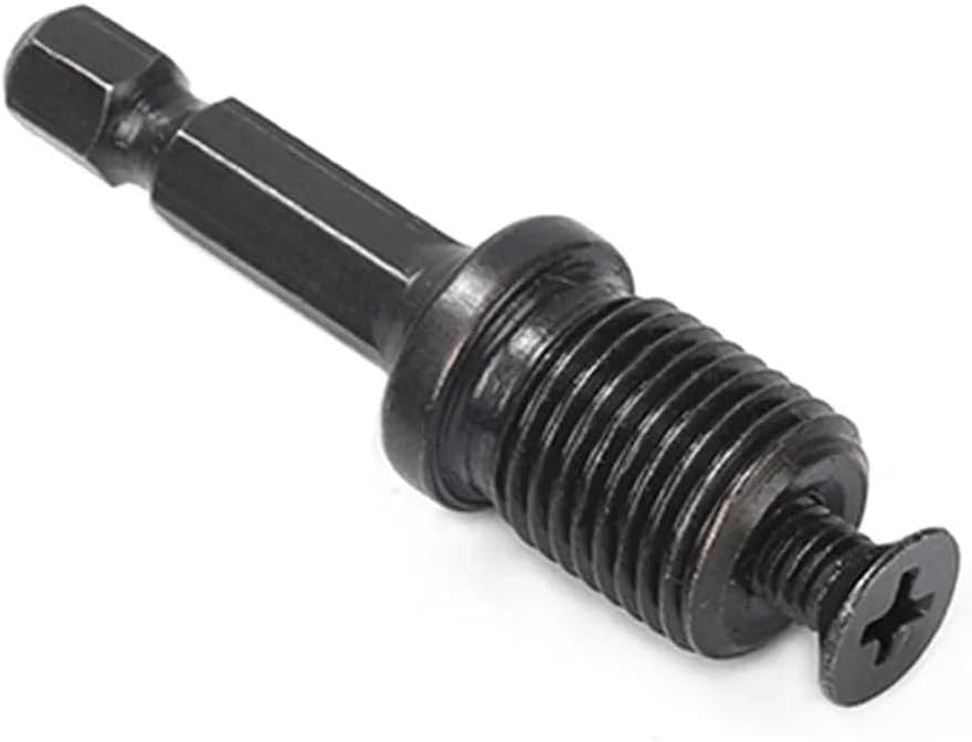 1/4 Hex Shank Adapter To 1/2" 3/8" Male Thread Electric Drill Bits Collet Quick Change Converter(1 4 To 3 8 Inch)