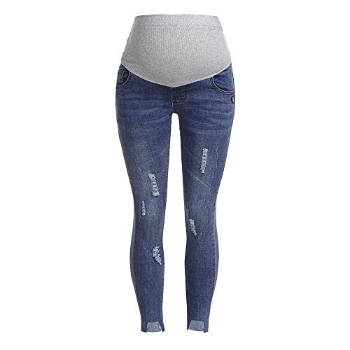 Preisvergleich Produktbild Damen Umstandsmode Umstandsjeans lang Stretch Umstandshose Jeans Schwangerschaftshosen Straight Umstandsleggings High Waist Jeanshose Schwangere Leggings Cargo Shorts