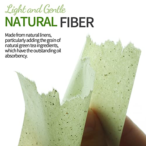 600 Counts Oil Blotting Sheets, Fandamei Oil Absorbing Sheets, Blotting Paper For Oily Skin, Oil Control Film, Oil Absorbing Tissues, 10Cm X 7Cm, Green Tea #TOP2