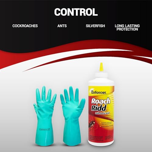 Roach Ridd Refined and Enforcer Roach Ridd Powder - 16oz Indoor Roach, Ant, and ...