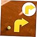 BESPORTBLE 4pcs Tennis Court Arrow Angle Training Markers Durable Pe Material Sports Court Signs for Enhanced Agility and Flexibility Bright Color Visuals for Easy Boundary Setup