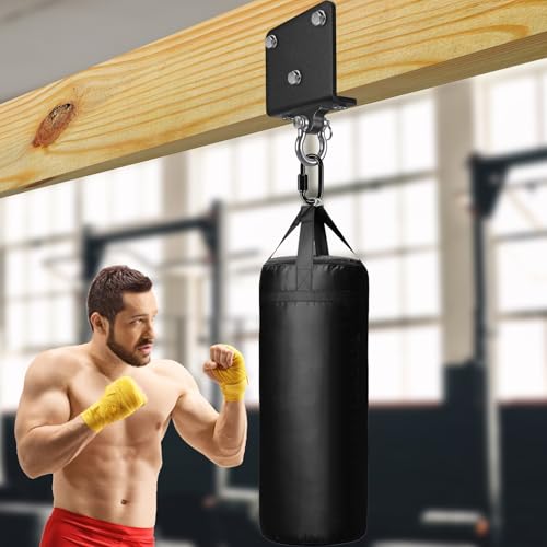 Image of BeneLabel Heavy Bag Hanger for Punching Bag Beam Mount Hardware 360 Rotation Boxing Bag Ceiling Mount I-Beam Hanger for Hanging Heavy Punching Bags Wall Hangers