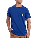 Carhartt Men's Force Cotton Short Sleeve T-Shirt Relaxed Fit,Nautical Blue,XX-Large