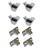 Blum 3/4" Overlay Face Frame Hinge and Mounting Plate Combo (4 Hinges + 4 Plates)