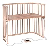 LANGLEBIG & VIELSEITIG VERWANDELBAR – babybay wächst mit: Aus dem Beistellbett machen Sie im Handumdrehen eine Sitzbank oder einen Spieltisch und mit optionalem Zubehör einen Stubenwagen, einen Laufstall oder sogar ein kleines Kinderbett