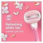 Gillette Venus ComfortGlide White Tea Women's Razor Blades, 3-Blade Razor Refills, 6 Count - Image 5