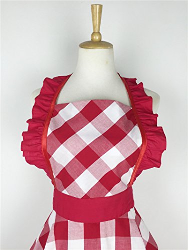Hyzrz APRON-WOMEN-101 Lovely Retro Aprons For Women With Pocket Cotton Cooking Mother'S Day Apron Dress Gift thumb #6