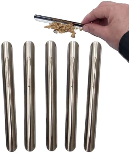 Stratus Stainless Steel Table Crumbers for Servers (5 Crumbers). Fine Dining Table Crumb Sweeper for Restaurant Tablecloths & Table Linen. Size - 6" Color - Silver