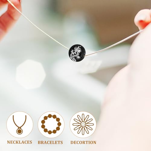 Agate Feng Shui véritable : perles dragon chinois pour bijoux de lithothérapie