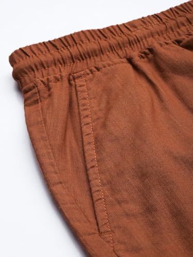 Image of The Indian Garage Co Men Slim Fit Solid Mid-Rise Cargo Shorts