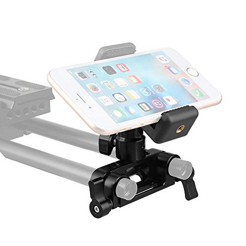 Abrazadera de varilla de 15 mm con clip de teléfono ajustable CAMVATE 4