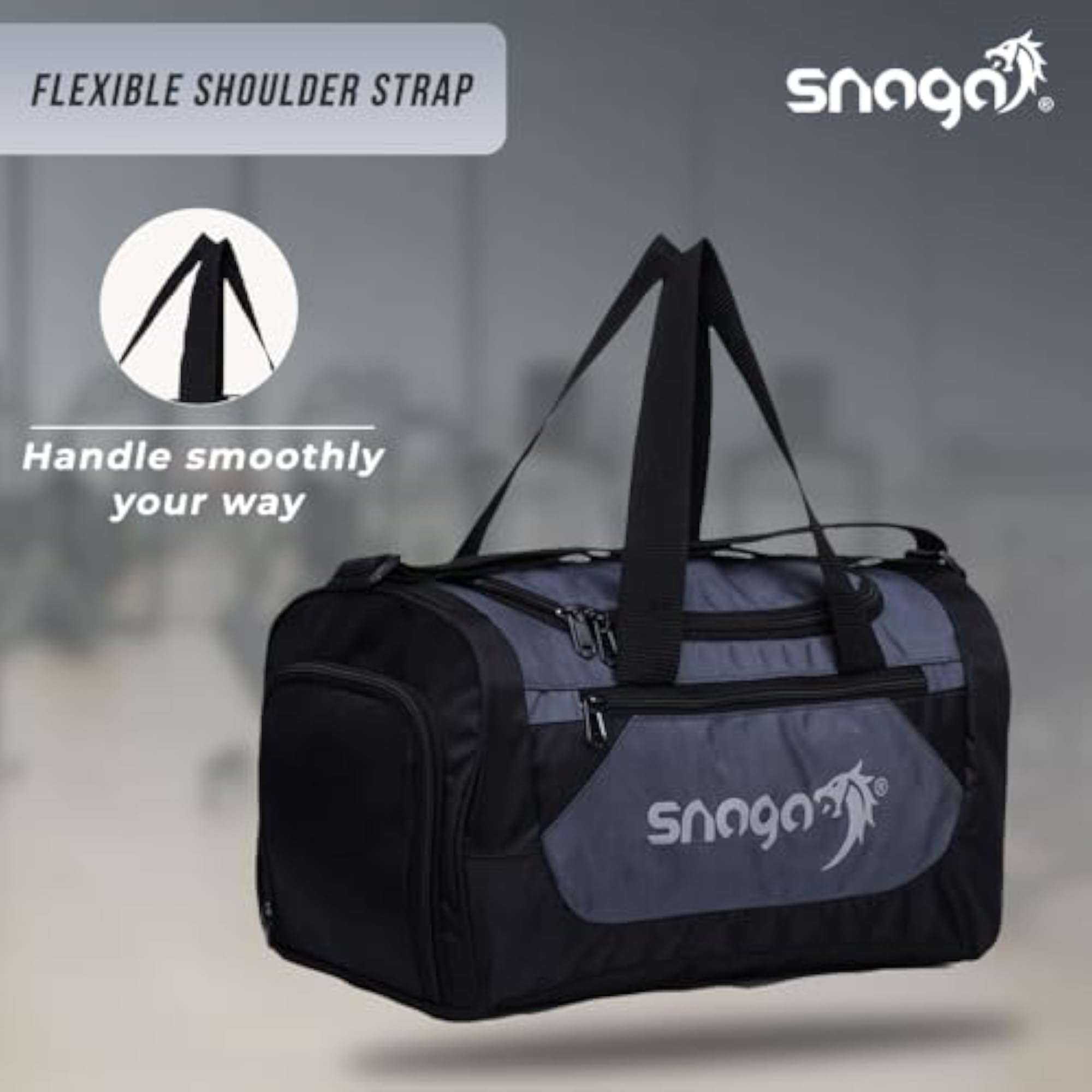 Polyester Square Duffel Bag with Adjustable Shoulder Strap
