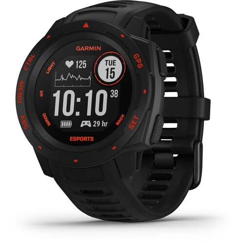 Garmin Instinct Reloj Inteligente, Adultos Unisex, Negro, Normal