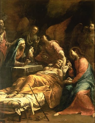 Tableaux Toile la Mort de saint Crespi 60x90cm pour décoration murale de salon