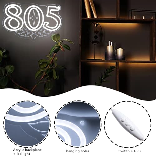Image of 805 Firestones Neon Signs Beer Bar Neon Lights for Wall Decor, Dimmable Brewing LED Neon Artwork For Bar Man Cave Pub Store Shop Home Wall Window Decor (White 805)
