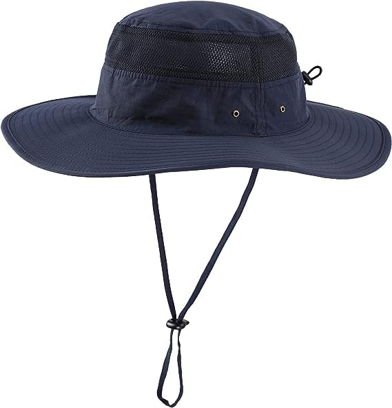 GoolskyMen's Sun Hat UPF 50+ Wide Brim Bucket Hat Windproof Fishing Hats