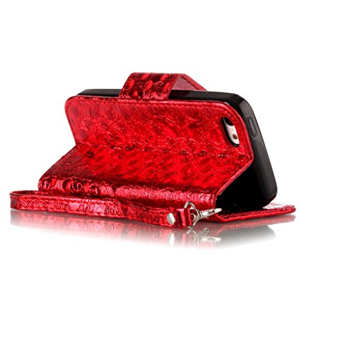 JAWSEU iPhone 5C Custodia in Pelle Portafoglio