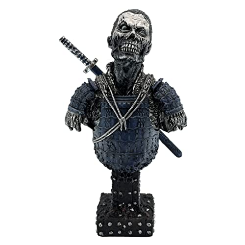 LOOYAR Statue de Zombie de samouraï Japonais en résine - Figurine décorative pour la Maison, Le...