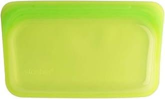 Reusable Silicone Food Bag, Snack Bag, Lime