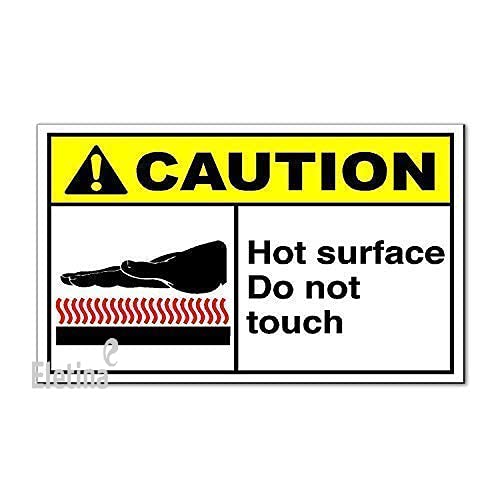 TSOSK Metal Sign Hot Surface Do Not Touch Caution OSHA/Ansi Safety Magnets-Qty Aluminum Sign/Outdoor Warning Sign/8x12 inches New Wall Decoration