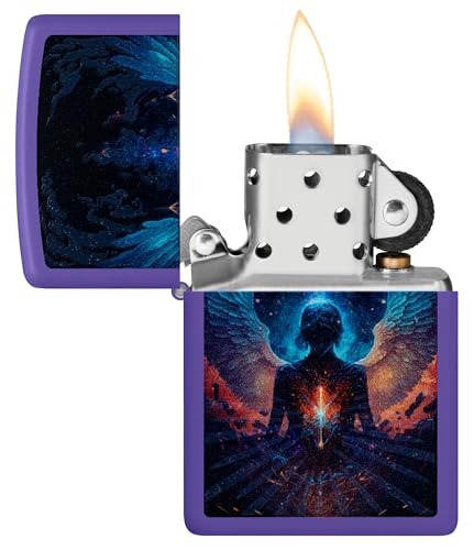 Encendedor Zippo Diseño Ángel Morado Mate miniatura 3