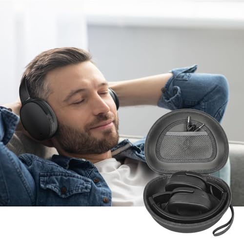 Image of Headphone Case for Skullcandy Crusher /Hesh /Evo, for JLab JBuds Lux ANC | for TOZO HT3 /HT2 Wireless Over-Ear Bluetooth Earphones, Travel Carrying, Daily Commute /Gym /Outdoor Use, Hard Box Only