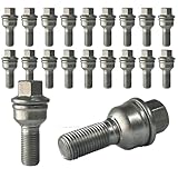 Paso de rosca: 1,5 TRACER 20 tornillos de rueda M14 x 1,5 con cintura esférica, 2 piezas, R14, 35, ancho de llave 17 mm, compatible con Audi, A8 (4H), A8 (4H) Long, A8 (4H) Quattro