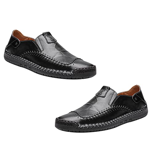 Zapatos mocasines de hombre en cuero blando con acabado elegante de negocios