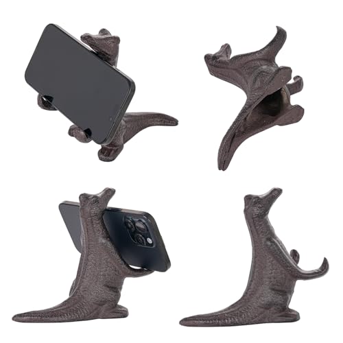 Estatua de Dinosaurio de Hierro Fundido Rustic Brown miniatura 4