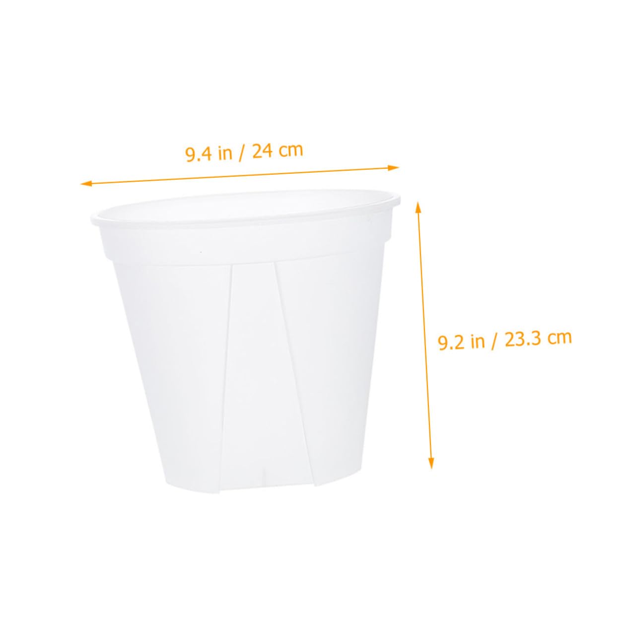 TOYANDONA Pots de Rempotage Transparents pour Orchidées Lot de 2 Plastique Robuste Diamètre 27 Cm